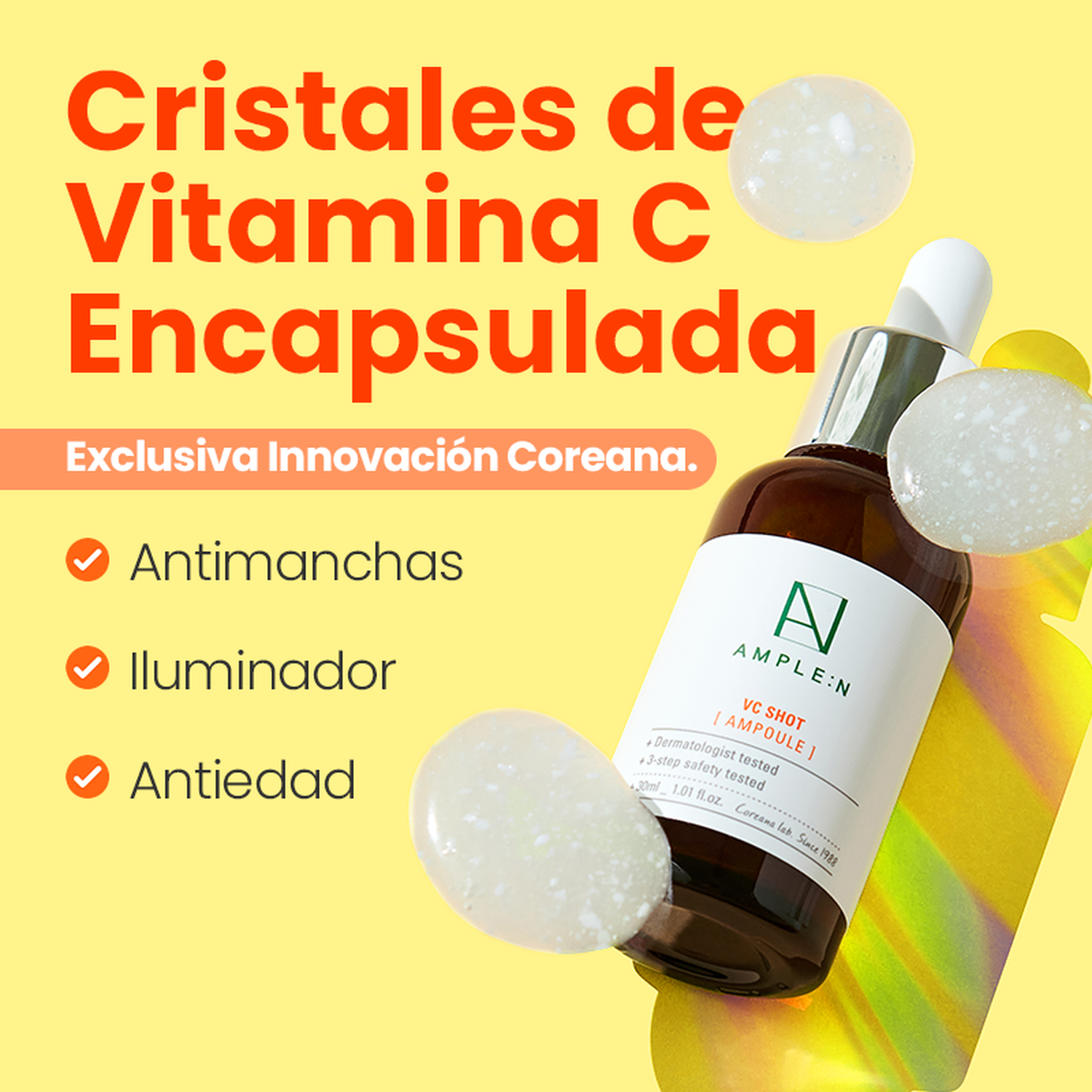 Sérum Facial Anti Manchas Vitamina C 30 ml AMPLEN