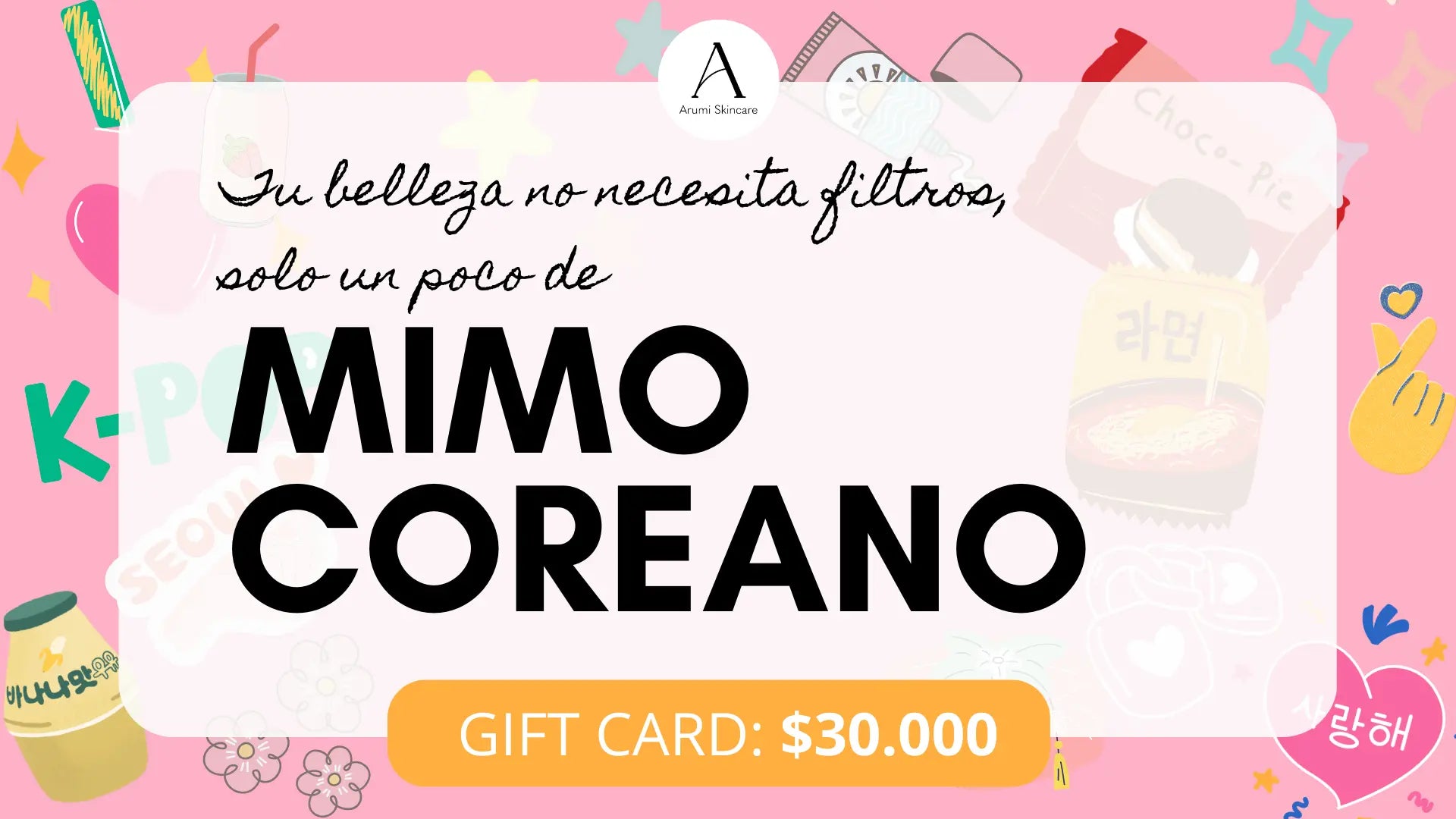 Gift Card Arumi $30.000 Arumi Korean Cosmetics