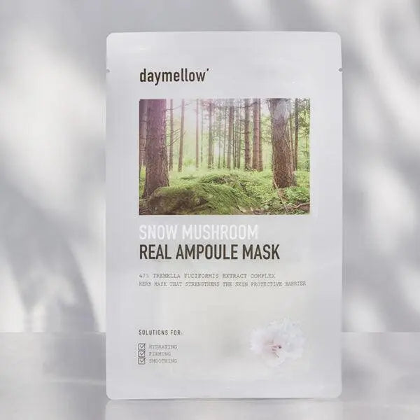 Snow Mushroom Real Ampoule Mask - Daymellow Daymellow