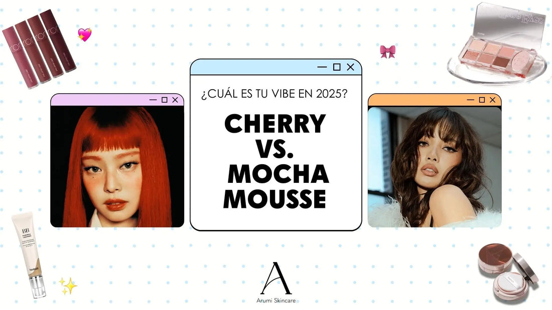 Cherry-vs.-Mocha-Mousse-Cuál-es-tu-vibe-en-2025 Arumi Korean Cosmetics