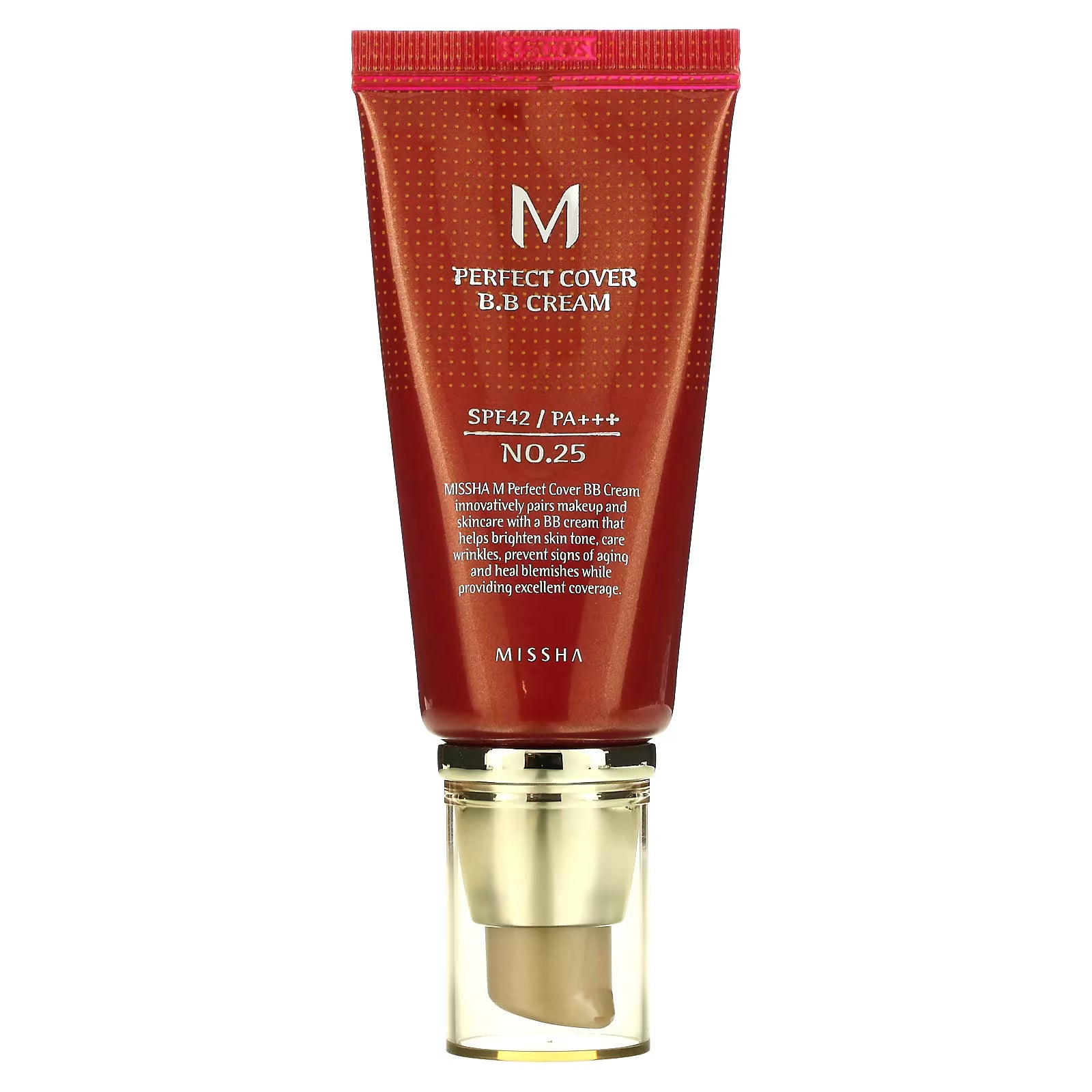 Missha Perfect Cover BB Cream Ex SPF 42 PA+++ – No. 25 Warm Beige (50 ml) Missha
