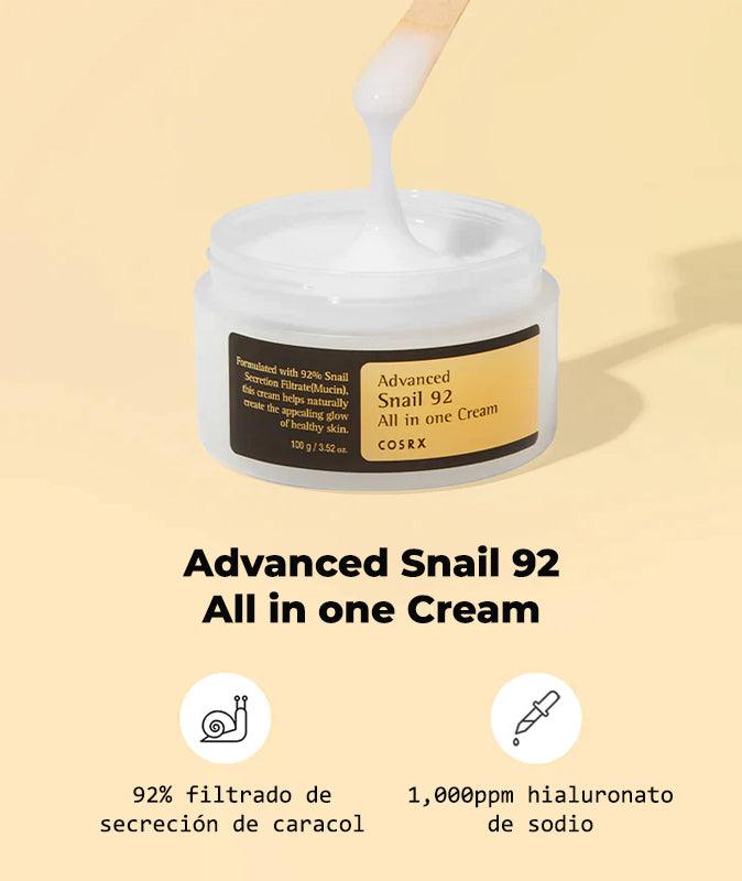 Crema Reparadora Cosrx Advanced Snail 92 All in one cream - Arumi Korean Cosmetics