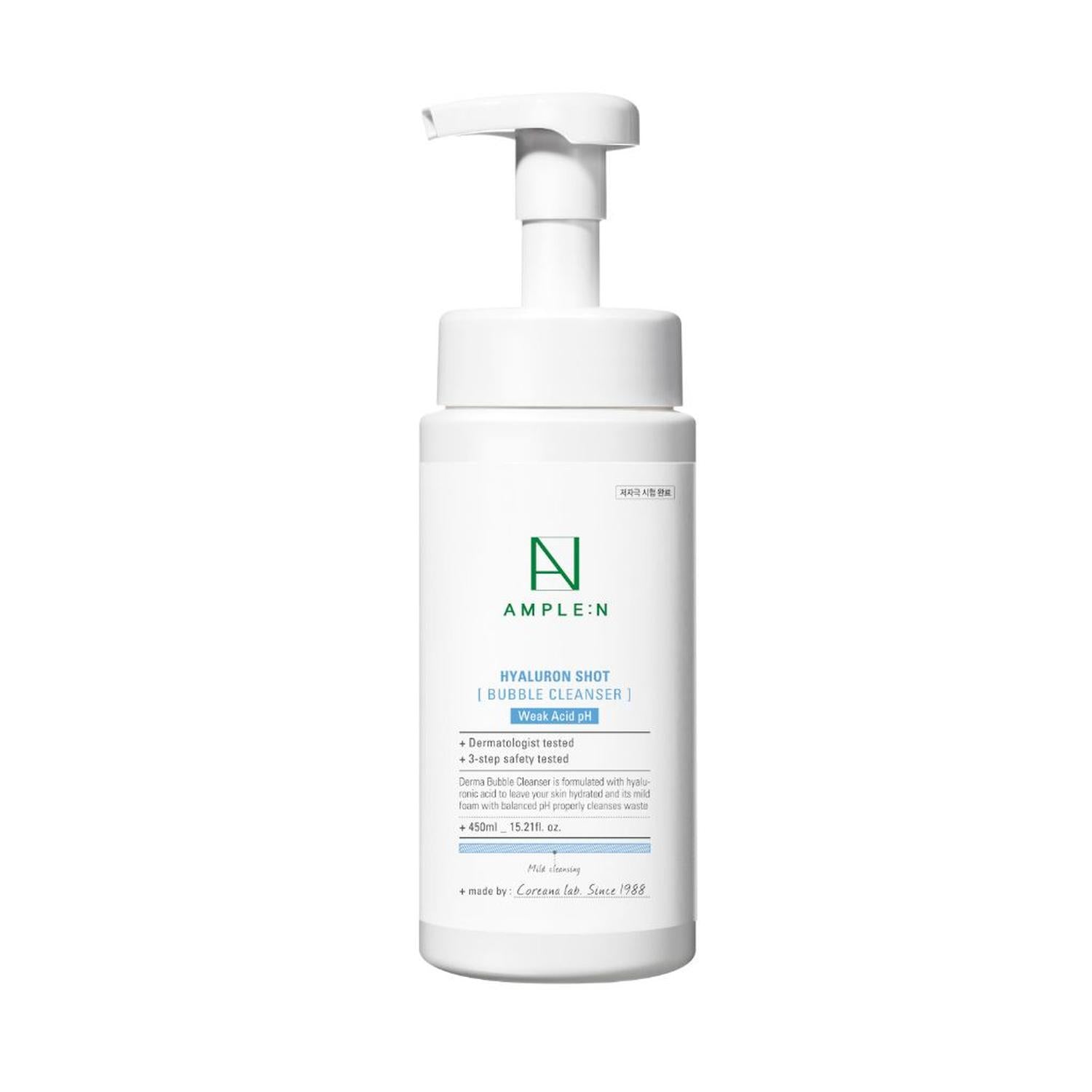 Limpiador Facial Espumoso Ácido Hialurónico 450ml AMPLEN
