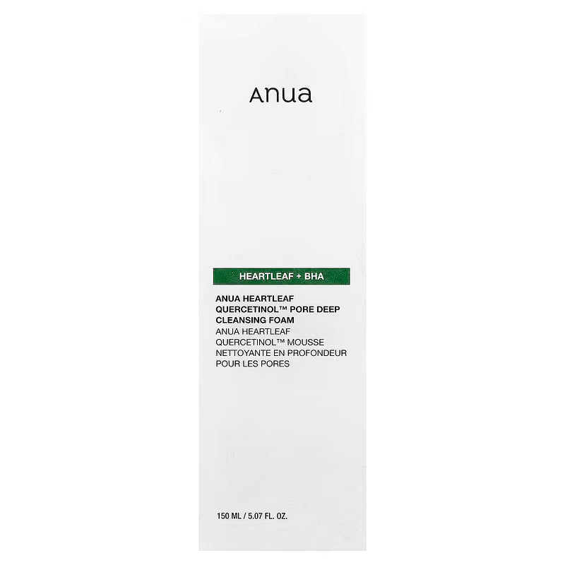 [ANUA] Heartleaf + BHA Quercetinol Pore Deep Cleansing Foam 150ml ANUA