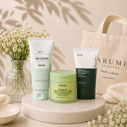 Pack Skincare Coreano Antirojeces: Limpiador + Pads Ácido Azelaico + Protector Solar SPF50 Arumi Korean Cosmetics