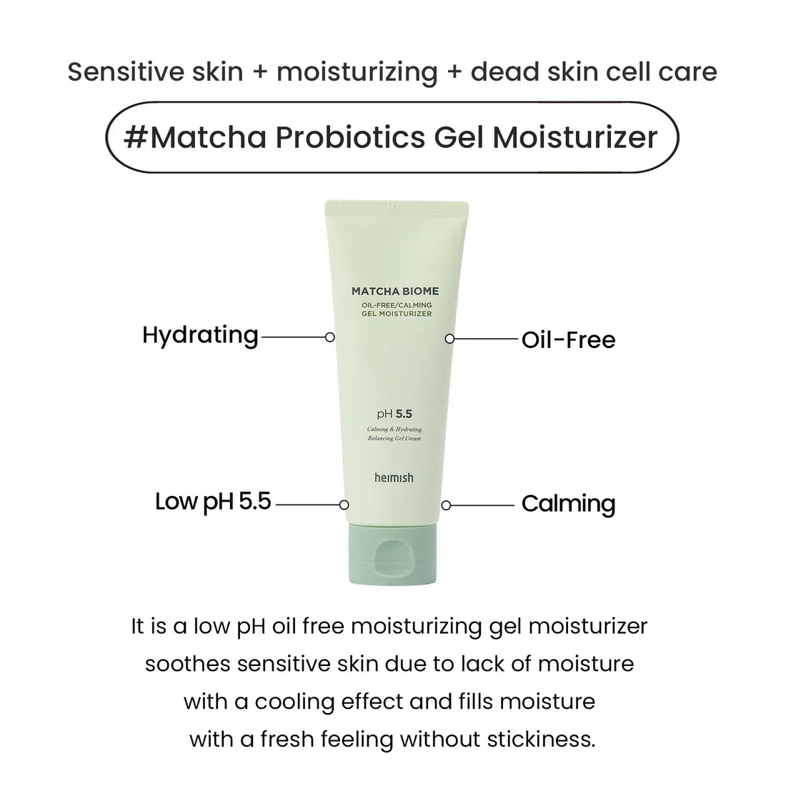 [HEIMISH] Matcha Biome Oil-Free Calming Gel Moisturizer 100ml Heimish
