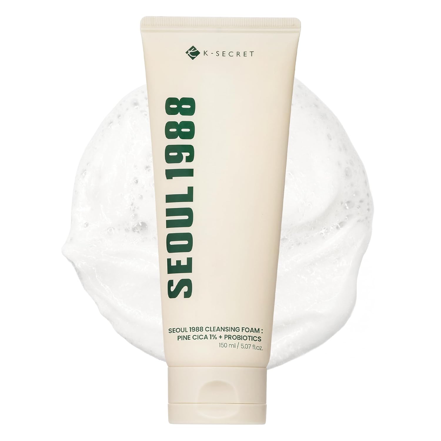 Seoul 1988 Cleansing Foam Pine Cica 1% + Probiotics K-SECRET