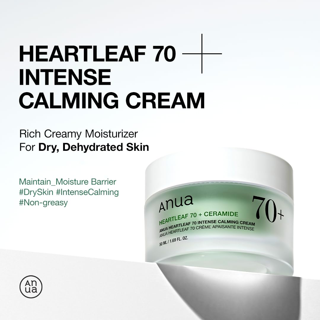 [ANUA] Heartleaf 70+ Ceramide Intense Calming Cream 50ml ANUA