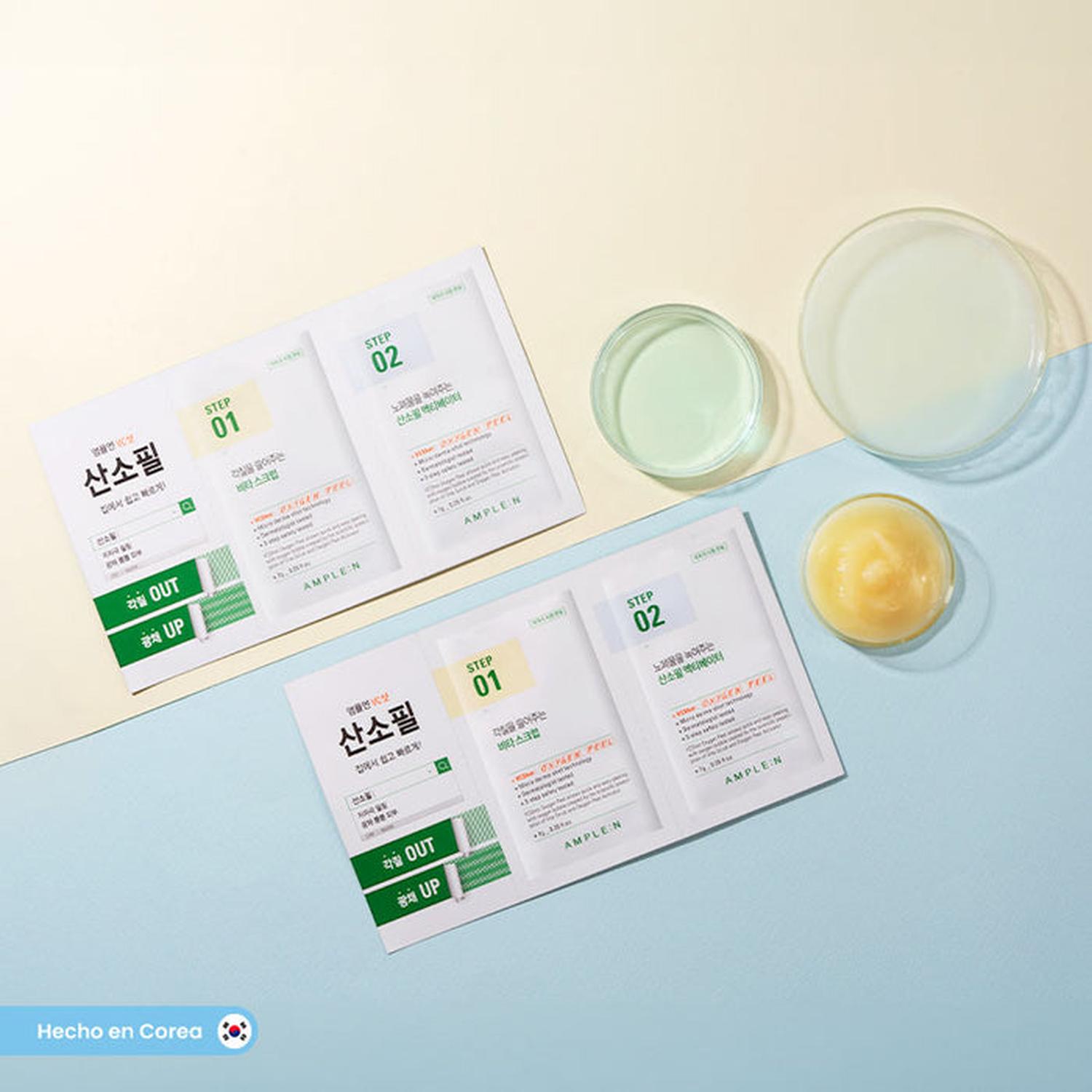 Pack Adiós Manchas - Sérum Vitamina C 30ml + Máscara Oxígeno 2 minutos AMPLEN