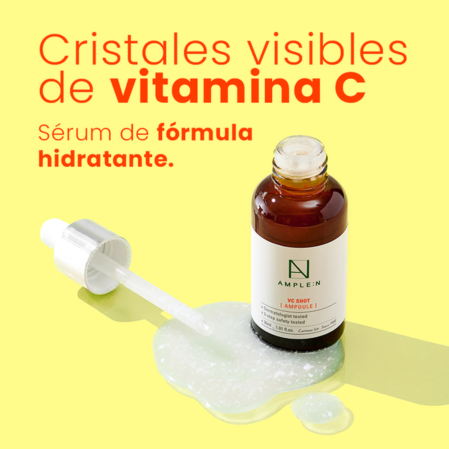 Pack Adiós Manchas - Sérum Vitamina C 30ml + Máscara Oxígeno 2 minutos AMPLEN