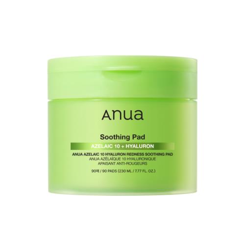 ANUA AZELAIC 10 HYALURON REDNESS SOOTHING PAD 230ml 90 PADS Arumi Korean Cosmetics