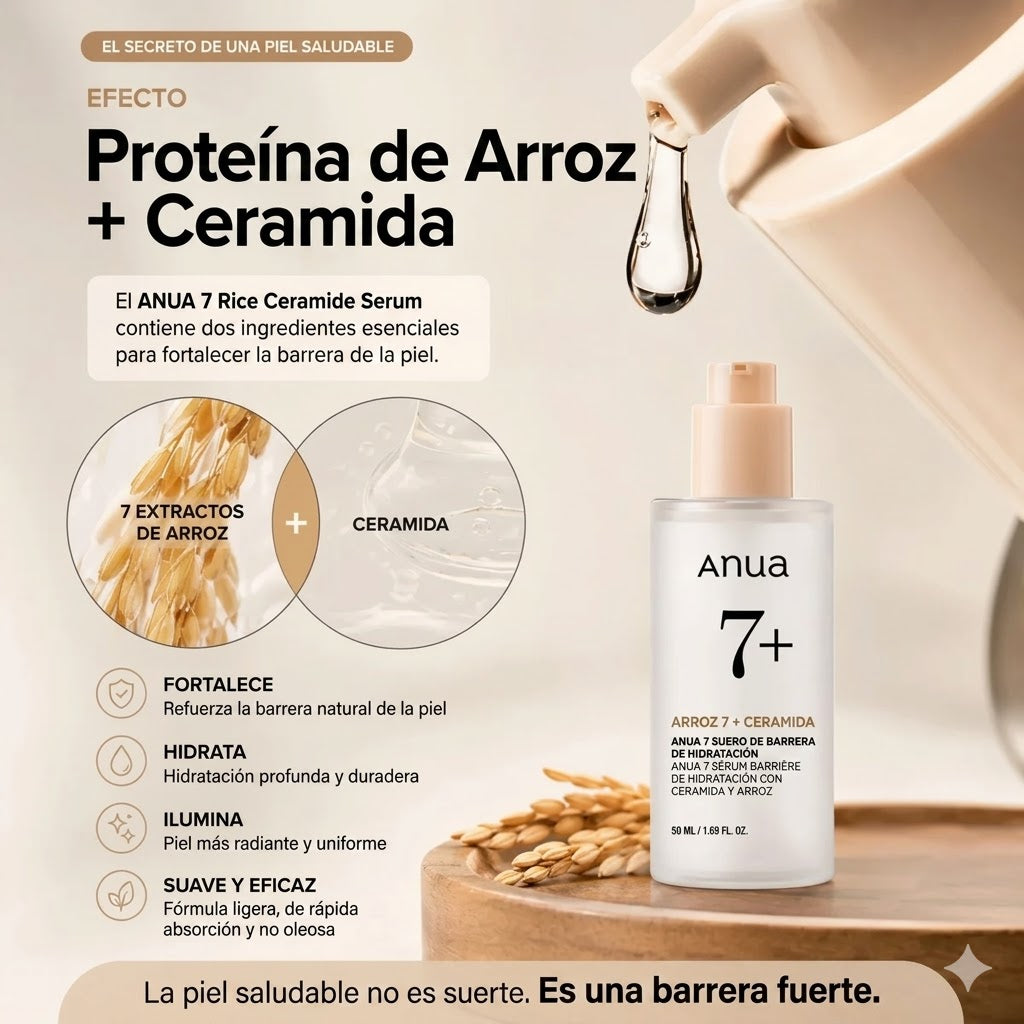ANUA 7 RICE CERAMIDE HYDRATING BARRIER SERUM 50ml ANUA