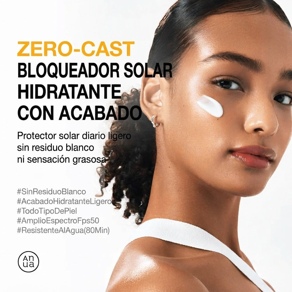 Zero-Cast Finish Sunscreen Protector Solar 50ml ANUA