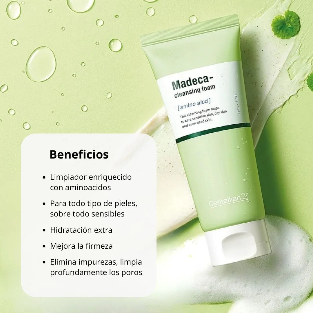 Centellian24 Madeca Cleansing Foam (Amino Acid) 150ml | Limpiador Facial en Espuma con Aminoácidos Centelian24