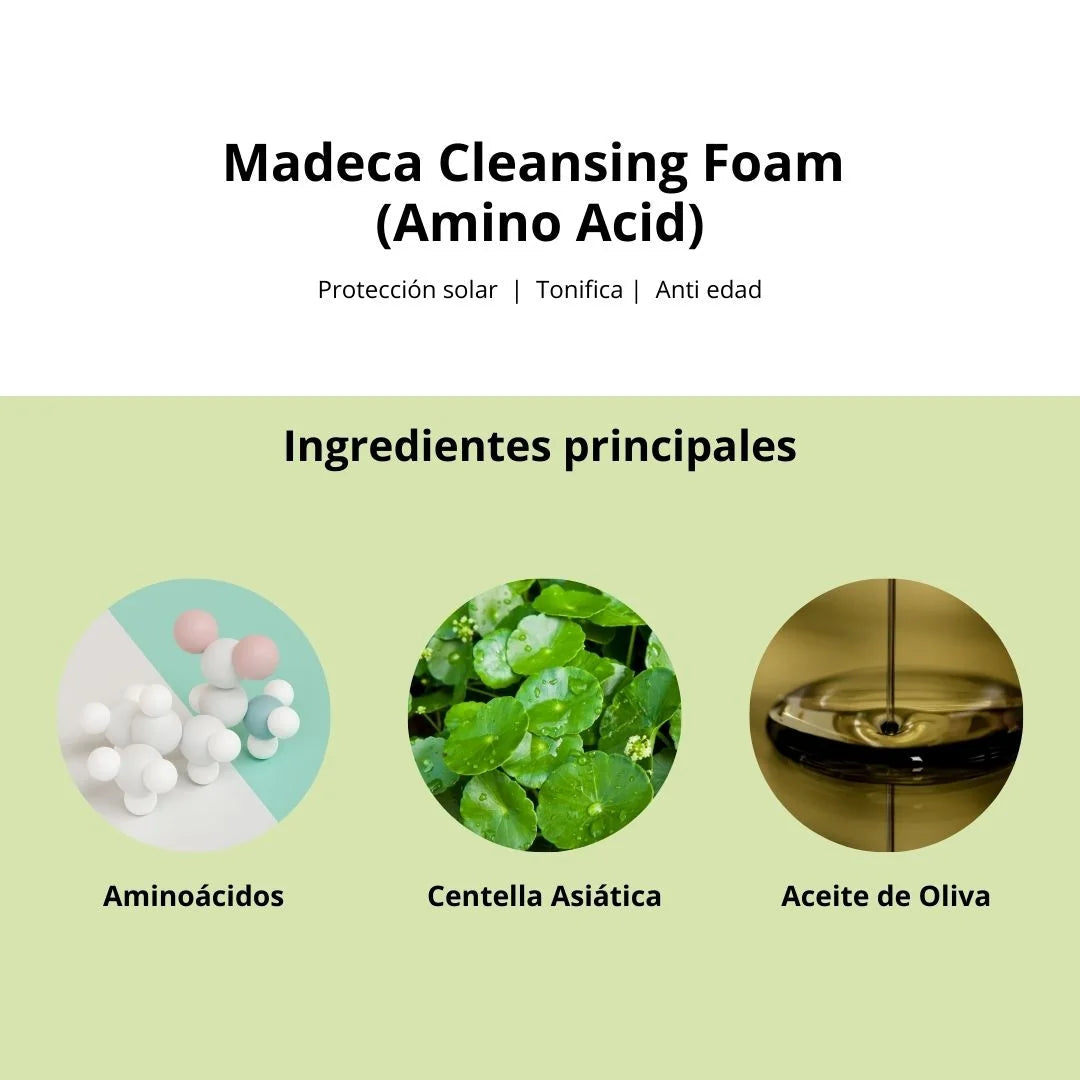 Centellian24 Madeca Cleansing Foam (Amino Acid) 150ml | Limpiador Facial en Espuma con Aminoácidos Centelian24