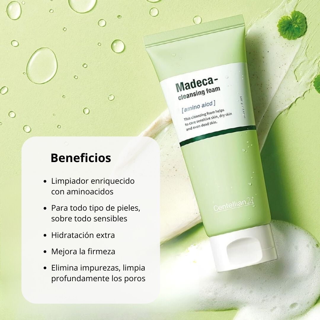 Centellian24 Limpiador «Madeca Cleansing Foam (Amino Acid)» Arumi Korean Cosmetics
