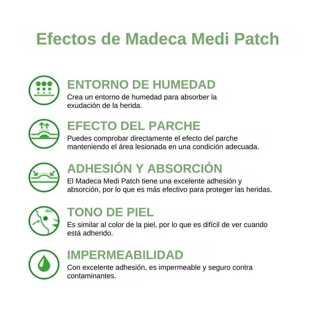 DongKook Madeca Medi Patch Spot 33 Parches – Parches Hidrocoloides para Acné con Centella Asiática Dongkook