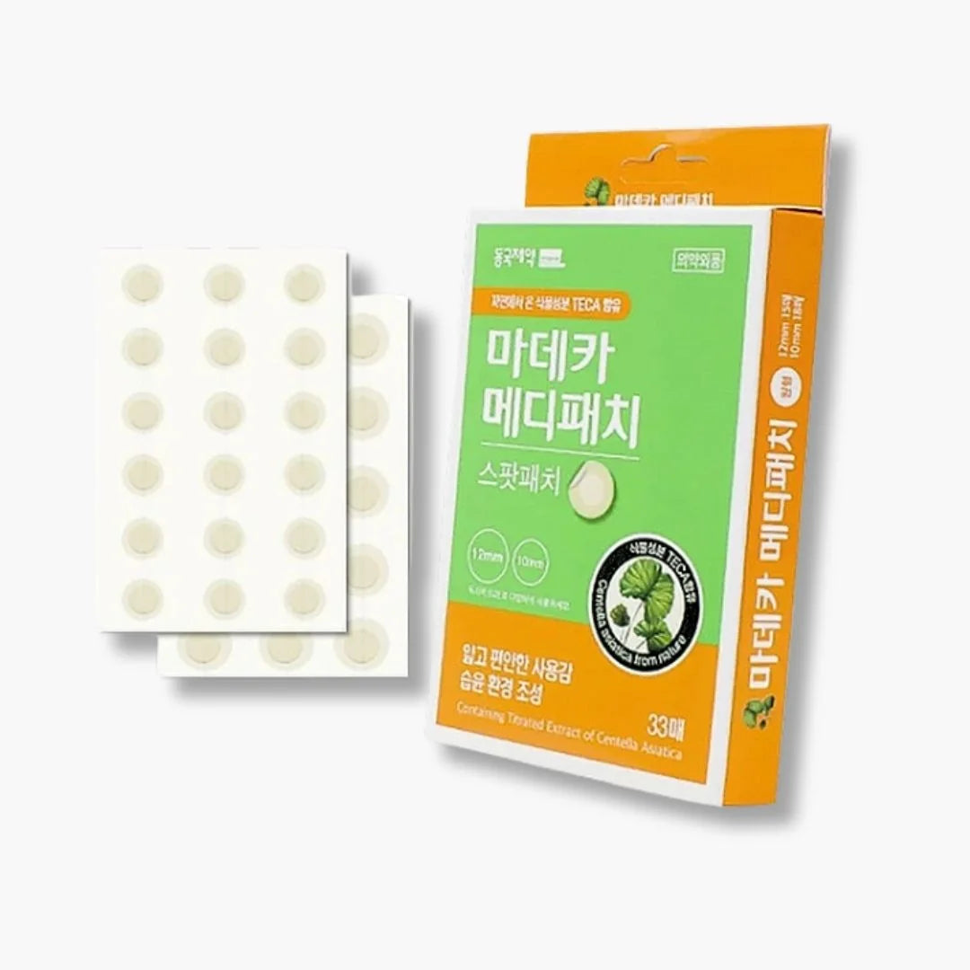 DongKook Madeca Medi Patch Spot 33 Parches – Parches Hidrocoloides para Acné con Centella Asiática Dongkook