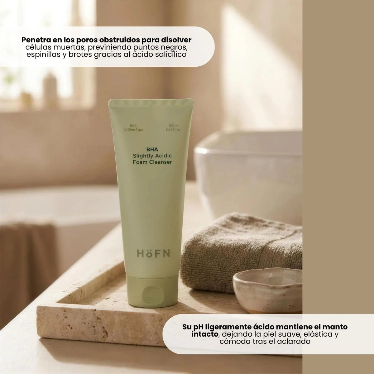 HOFN BHA Foam Cleanser 150 ml | Limpiador Facial con ácido salicílico HOFN