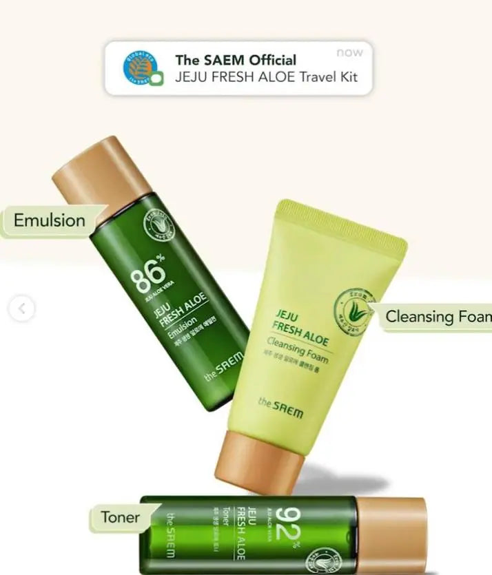 Jeju Fresh Aloe Travel Kit - The Saem The Saem