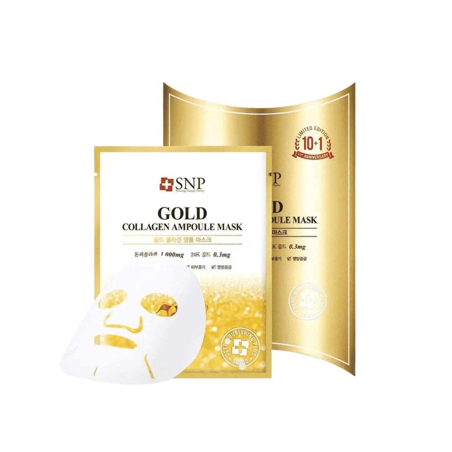 Mascarilla de hoja Gold Collagen SNP