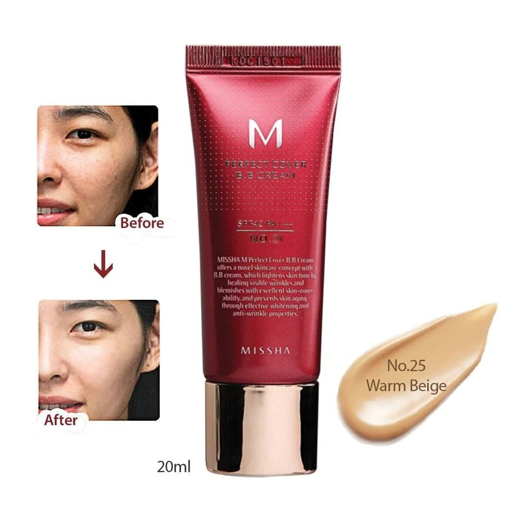 Missha Perfect Cover BB Cream Ex SPF 42 PA+++ – No. 25 Warm Beige (50 ml) Missha