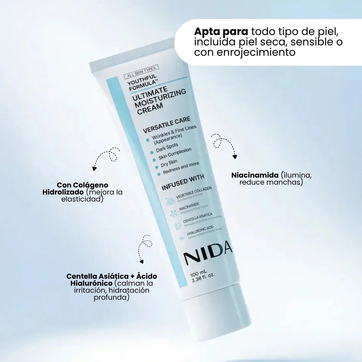 NIDA Youthful Formula – Crema Facial Hidratante Arumi Korean Cosmetics
