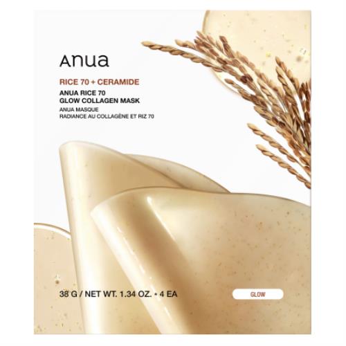 ANUA MASCARILLA RICE 70 GLOW COLLAGEN MASK Arumi Korean Cosmetics