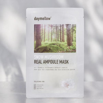 Snow Mushroom Real Ampoule Mask - Daymellow - Arumi Korean Cosmetics