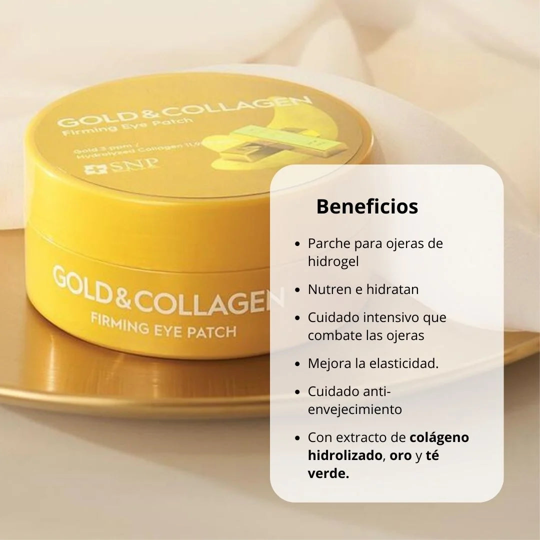 Parche para Ojeras de Gold Collagen SNP
