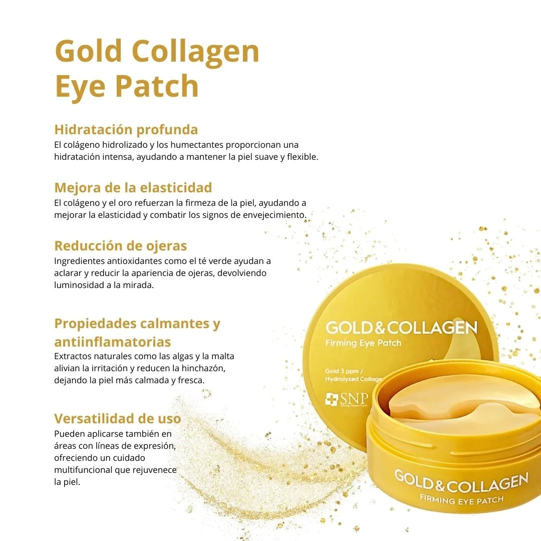 Parche para Ojeras de Gold Collagen SNP