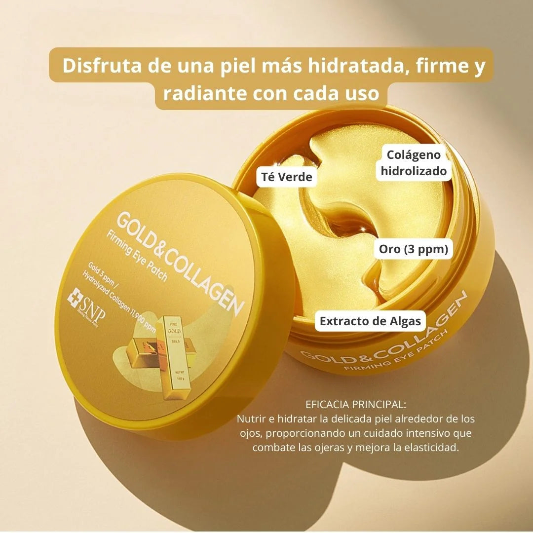 Parche para Ojeras de Gold Collagen SNP