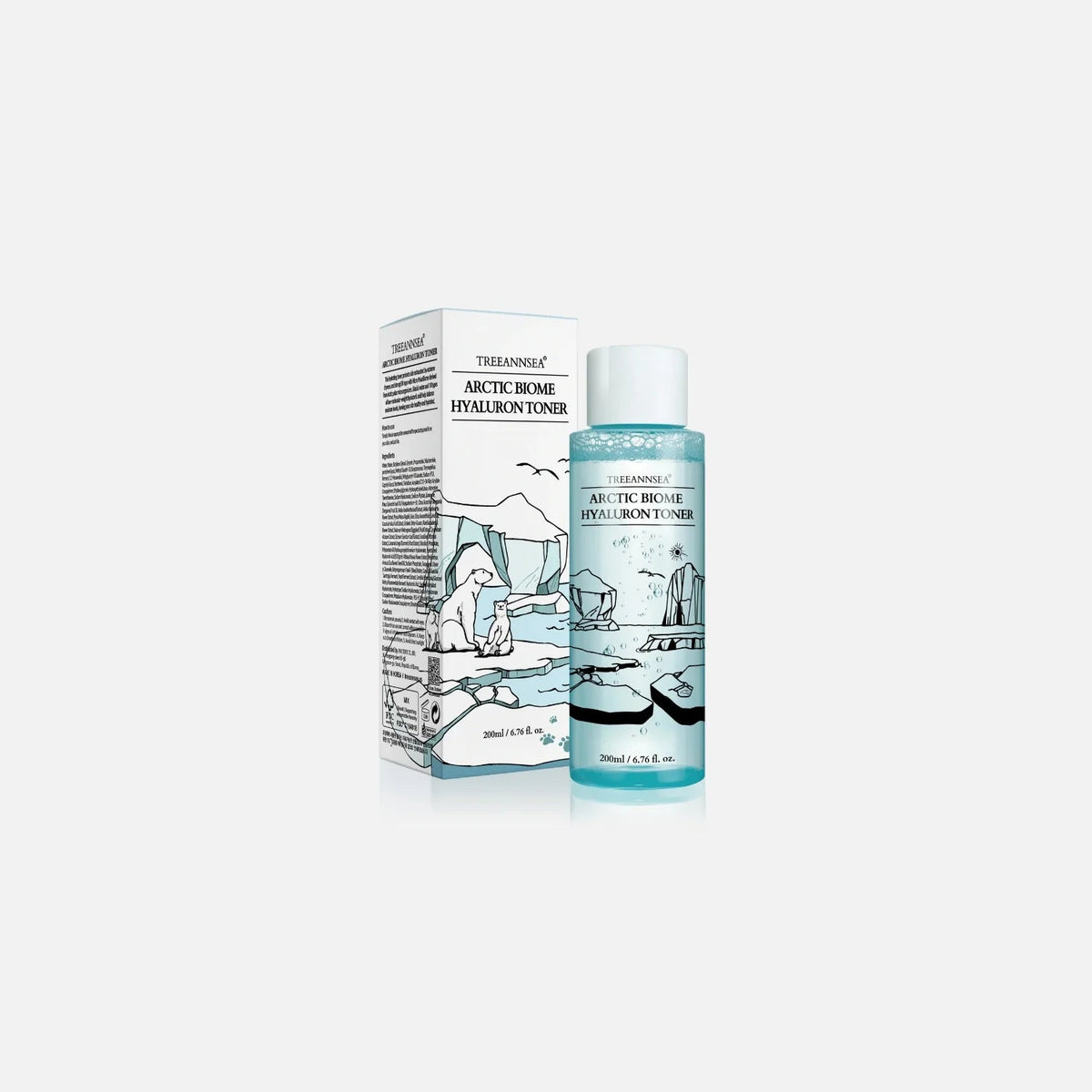 TREEANNSEA Arctic Biome Hyaluron Toner 200 ml | Tónico Facial Hidratante Arumi Korean Cosmetics