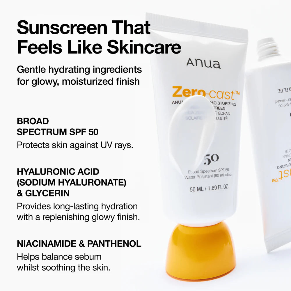 [ANUA] Zero-Cast Finish Sunscreen Protector Solar 50ml ANUA