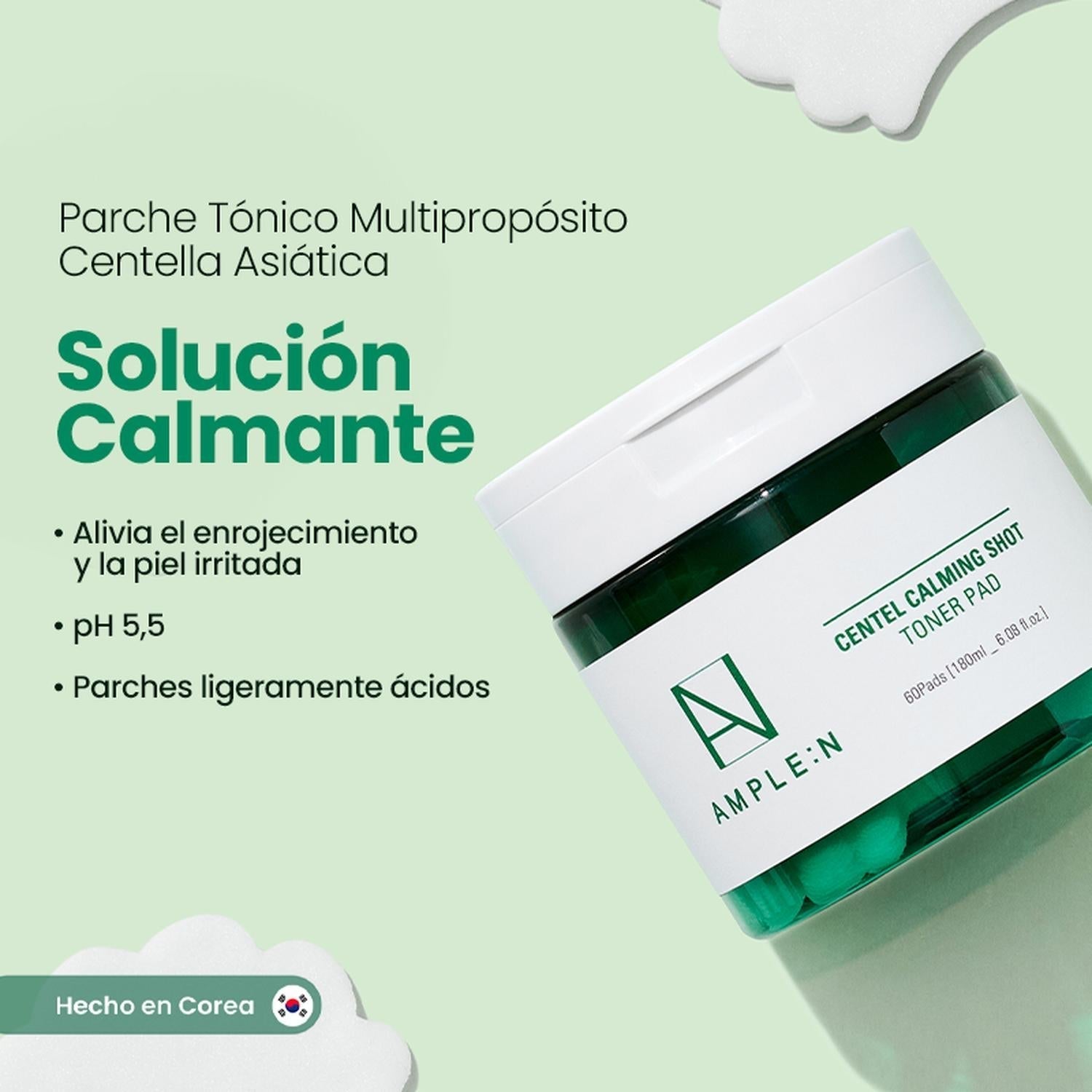 Parche Tónico Multipropósito Centella Asiática 60 parches AMPLEN