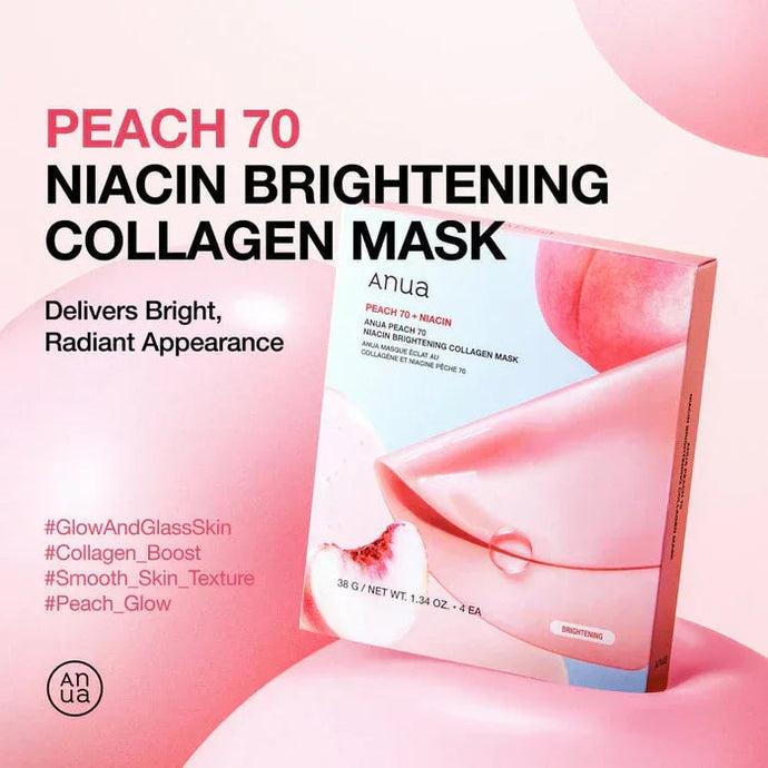ANUA MASCARILLA PEACH 70 NIACIN BRIGHTENING COLLAGEN MASK ANUA