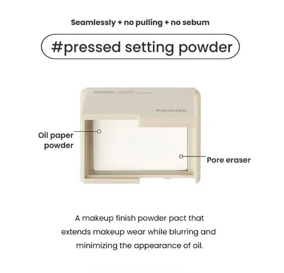 Moringa Ceramide Pressed Setting Powder HEIMISH